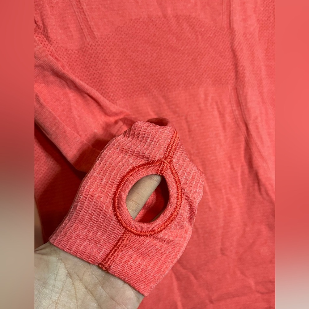 Lululemon Run: Swiftly Turtleneck In Love Red Siz… - image 3